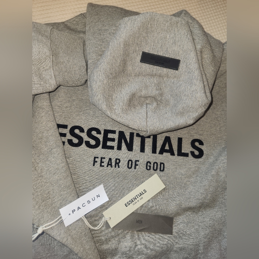 Essentials Gray Hoodie Jacket